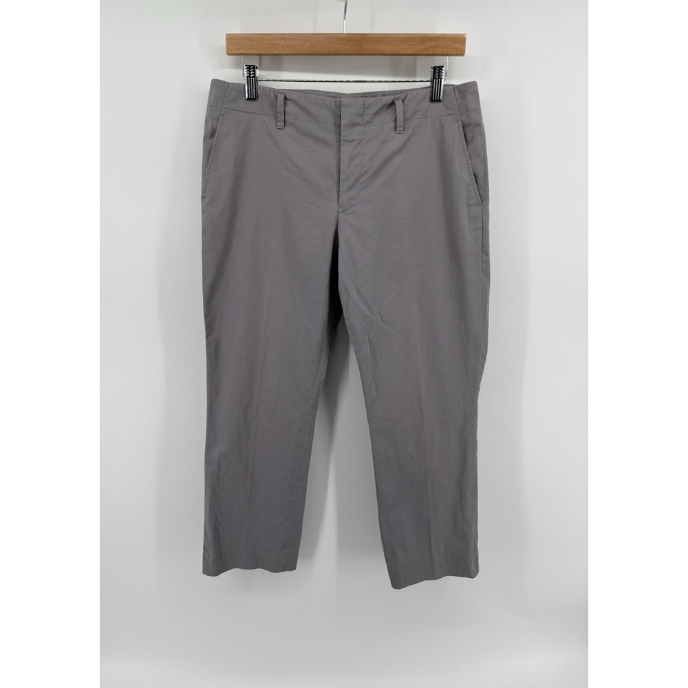 Jil Sander Cropped Trousers Pants Sz IT 38 Cotton Stretch Quiet Luxury Designer